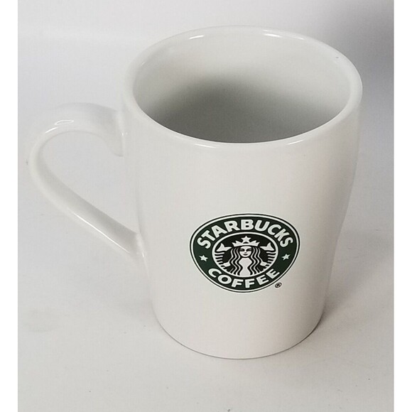 Starbucks Classic Mug 8 oz. 2007 Coffee Cup Siren White Ceramic - Picture 2 of 5